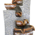 Fonte Agua Decorativa Cascata Artificial Relaxante Iluminada