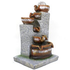 Fonte Agua Decorativa Cascata Artificial Relaxante Iluminada