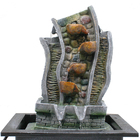 Fonte Agua Decorativa Cascata Artificial Relaxante Iluminada