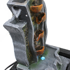 Fonte Agua Decorativa Cascata Artificial Relaxante Iluminada