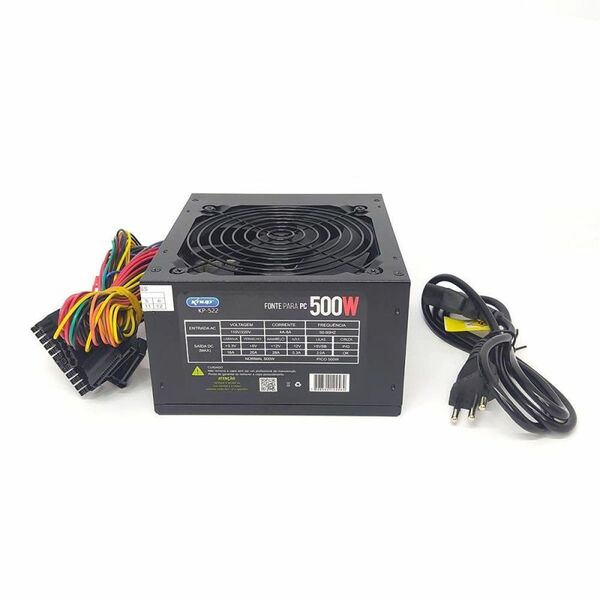 Fonte Atx 500w Knup Kp-522 Com Cabo Com Caixa