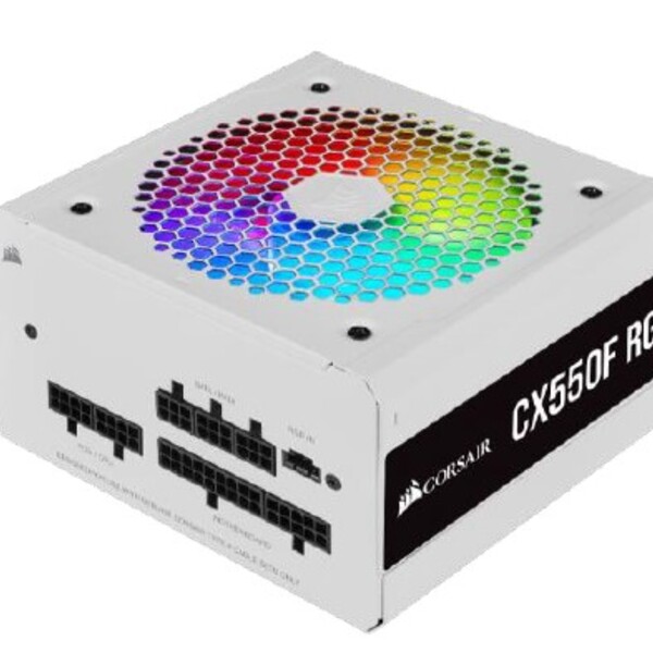 Fonte Atx 550w-cx550f Full Modular-rgb White-80 Plus Bronze-c