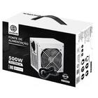 Fonte Atx Hoopson Gamer 500wts Cooler 12cm Branca Fnt-500w-bc