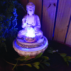 Fonte Buda Da Paz Com Bola E Led 01093