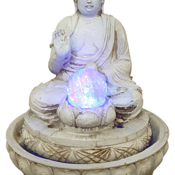 Fonte Buda Da Paz Com Bola E Led 01093
