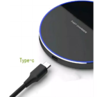 Fonte Carregador Sem Fio 15w Cor Preto