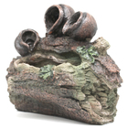 Fonte Cascata Água Decorativa Resina Luz De Led