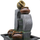 Fonte Cascata Água Decorativa Resina Relaxamento Luz De Led