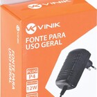 Fonte Chaveada 12v 1a 12w Bivolt Automatico Plug P4 - Vfe1201