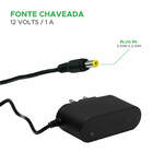 Fonte Chaveada 12v 1amp Plug 5,5mm X 2,1mm Bivolt - Uso Geral