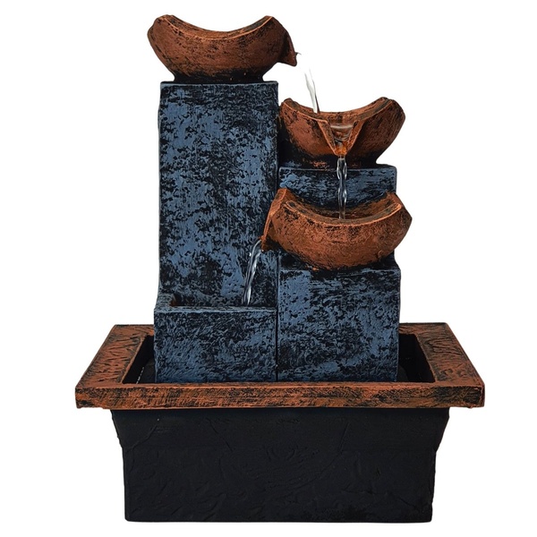 Fonte De Água Cascata 3 Quedas 01078