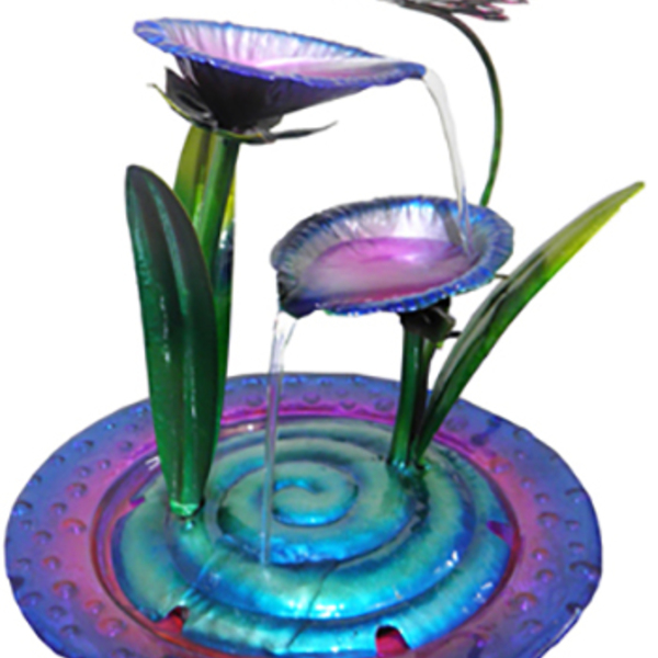 Fonte De Agua Cascata Deco Metal Borboletas Para Decoracao Ja