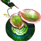 Fonte De Agua Cascata Decorativa Grande De Metal Flores Beija