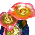 Fonte De Agua Cascata Decorativa Grande Metal Flores Para Jar