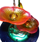 Fonte De Agua Cascata Decorativa Grande Metal Flores Para Jar