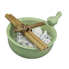 Fonte de Água Cerâmica Pássaro Verde 127V (110V) 12x22cm