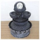 Fonte De Água Decorativa Cascata 4 Quedas Luz De Led Bivolt