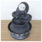 Fonte De Água Decorativa Cascata 4 Quedas Luz De Led Bivolt