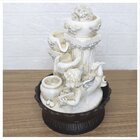 Fonte De Água Decorativa Cascata Anjo 3 Quedas Luz De Led Biv