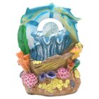 Fonte De Água Decorativa Cascata Fundo Do Mar Em Resina - 220v