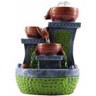 Fonte De Água Decorativa Resina Cascata 3 Quedas 5268 Bivolt