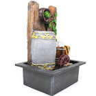 Fonte De Água Decorativa Resina Cascata Iluminação De Led