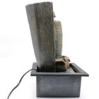 Fonte De Água Decorativa Resina Cascata Iluminação De Led