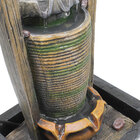 Fonte De Água Decorativa Resina Cascata Iluminação De Led