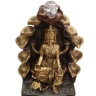 Fonte De Água Decorativa Resina Cascata Iluminação De Led