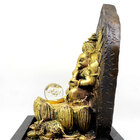 Fonte De Água Decorativa Resina Cascata Iluminação De Led Gan