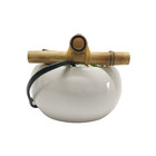 Fonte De Água Feng Shui Redonda Cascata Biqueira Branco