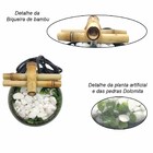 Fonte De Água Feng Shui Redonda Cascata Biqueira Verde Mármore