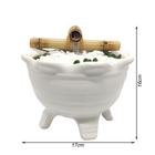 Fonte De Água Feng Shui Vaso Da Fortuna Biqueira Branco