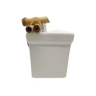 Fonte De Água Feng Shui Vaso Quadrado Biqueira Bambu Branco
