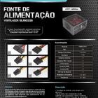 Fonte De Alimentacao 450w - Gamer  C/ Cabo Hoopson