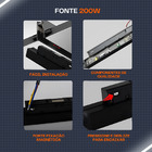 Fonte Driver 200W 48V 4A IP65 Blindada para Trilho Magnético