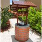 Fonte Jardim Poço Decorativo 130cm Balde Com Queda D'água 110v