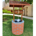 Fonte Jardim Poço Decorativo 130cm Balde Com Queda D'água 110v