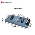 Fonte Para Fita Chaveada Slim 150w 12.5a 12v Biv-astraled