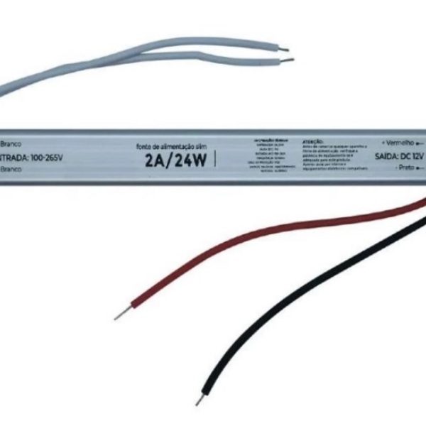Fonte Slim 24w 12v 2a Para Fita De Led