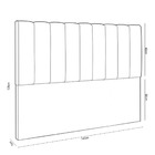 Fora De Linha - Cabeceira Cama De Solteiro Estofada 140 X 128