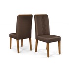 Fora De Linha Kit 02 Cadeiras Para Mesa De Jantar Estofada Gê