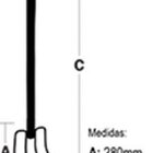 Forcado Curvo Com 4 Dentes (sem Cabo) Wenzel