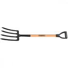 Forcado Para Terra Com 4 Dentes Tramontina Em Aço Com Cabo De