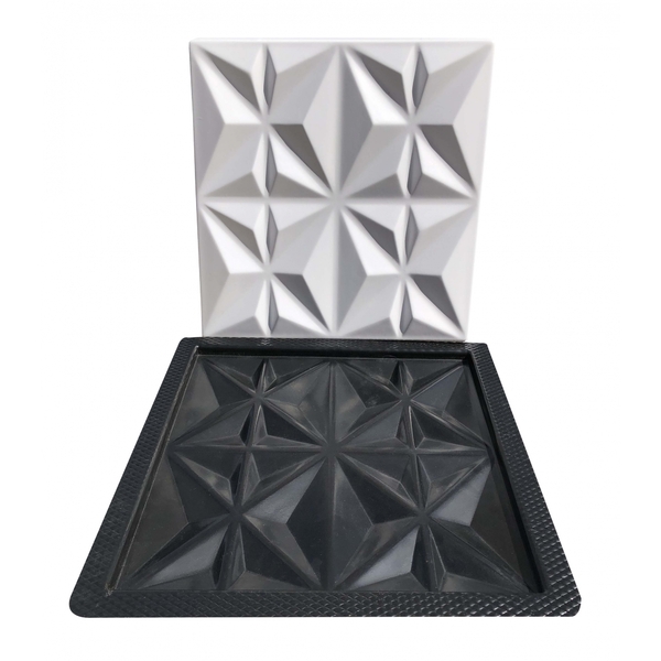 Forma 3d Gesso E Cimento Abs - Cullinans Moderno 30x30