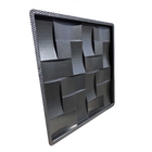 Forma 3d Placa Gesso E Cimento Abs - Trançado 50x50