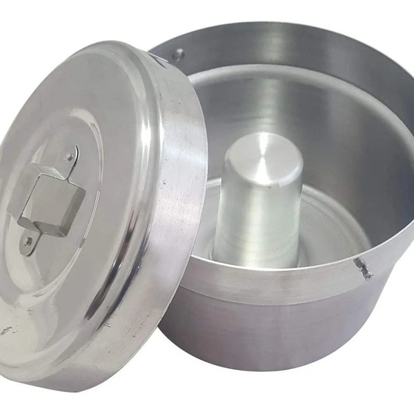 Forma Alumínio Para Pudim Com Tampa 20 Cm Clássica Cozinha