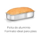 Forma Assadeira De Alumínio Para Pão N2 25x10x4,5 Cm