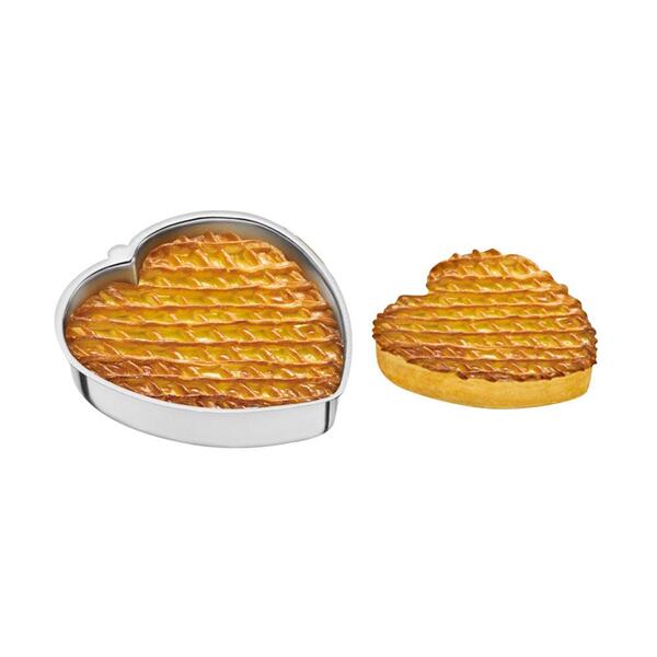 Forma Assadeira De Bolo Doméstica De Coração Nº 2 Em Alumínio