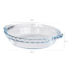 Forma Assadeira Filetada De Vidro Redonda 1,6l Refratário Mar